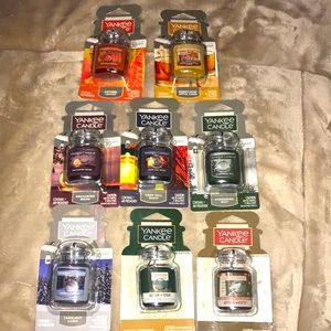 Set of 8 Yankee car jars